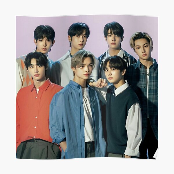 2021 ENHYPEN Group Photo - Purple Background Poster RB3107 product Offical Enhypen Merch