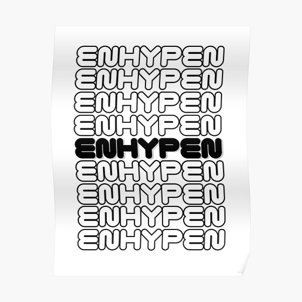 Sản phẩm ENHYPEN Poster RB3107 Hàng hóa Enhypen ngoại tuyến
