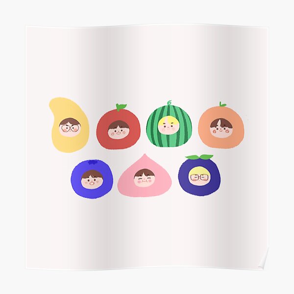 ENHYPEN as fruits! (7 Members) ☆ I-LAND Poster RB3107 product Offical Enhypen Merch