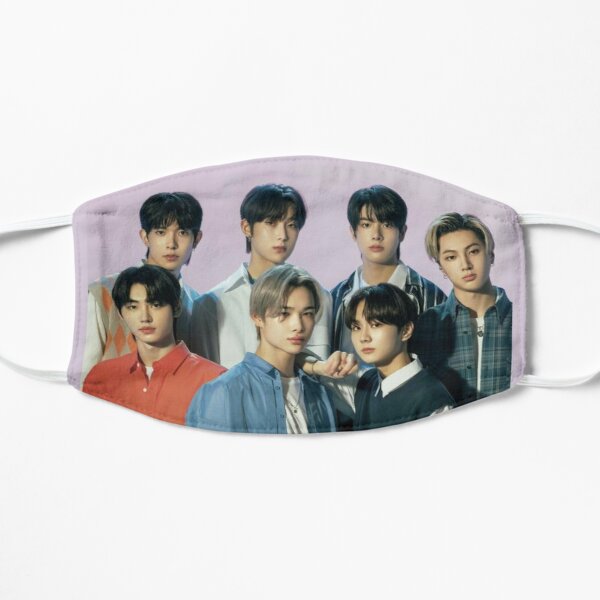 2021 ENHYPEN Group Photo - Purple Background Flat Mask RB3107 product Offical Enhypen Merch