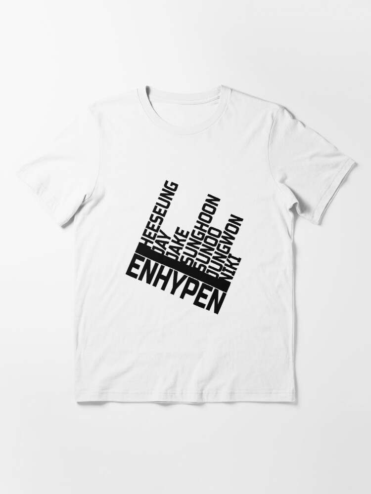 Kpop For ENHYPEN EN- Logo JAY T-shirt Cotton MEN and WOMEN Crew Neck T shirt